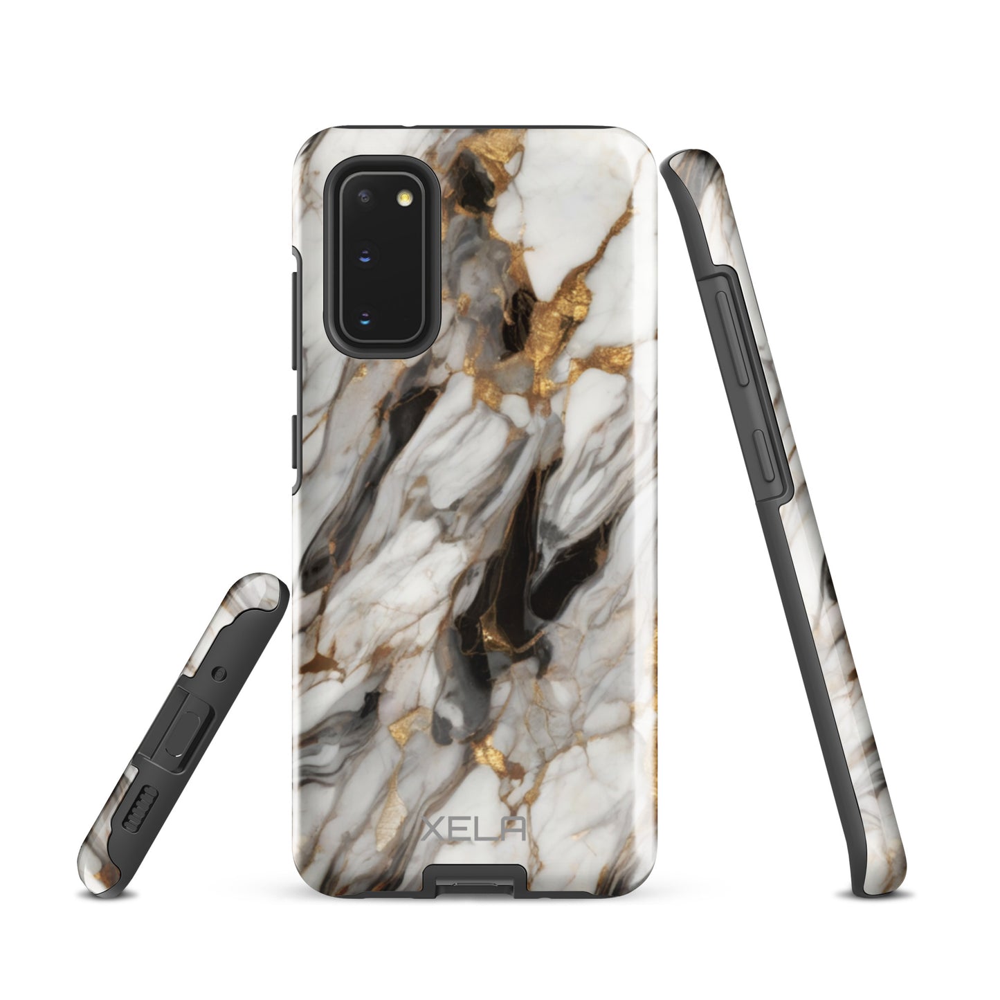 White Marble Tough case for Samsung®