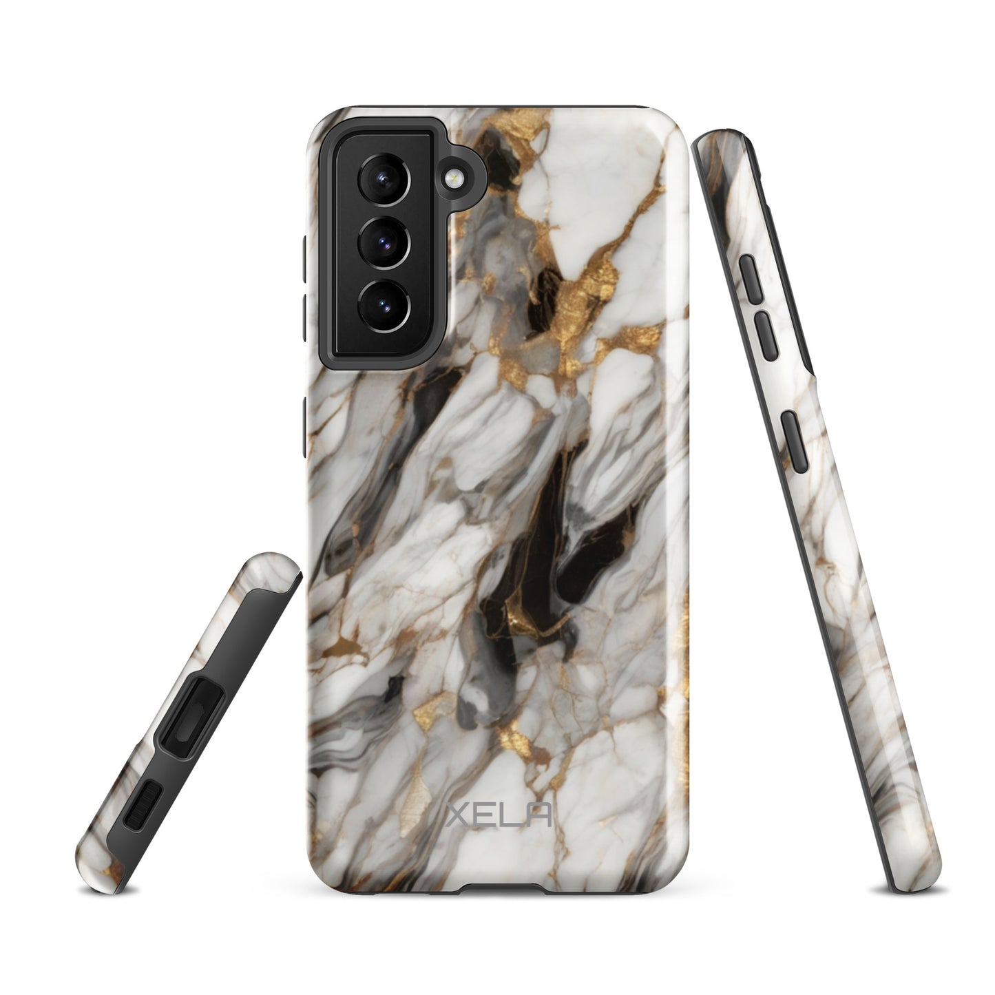 White Marble Tough case for Samsung®