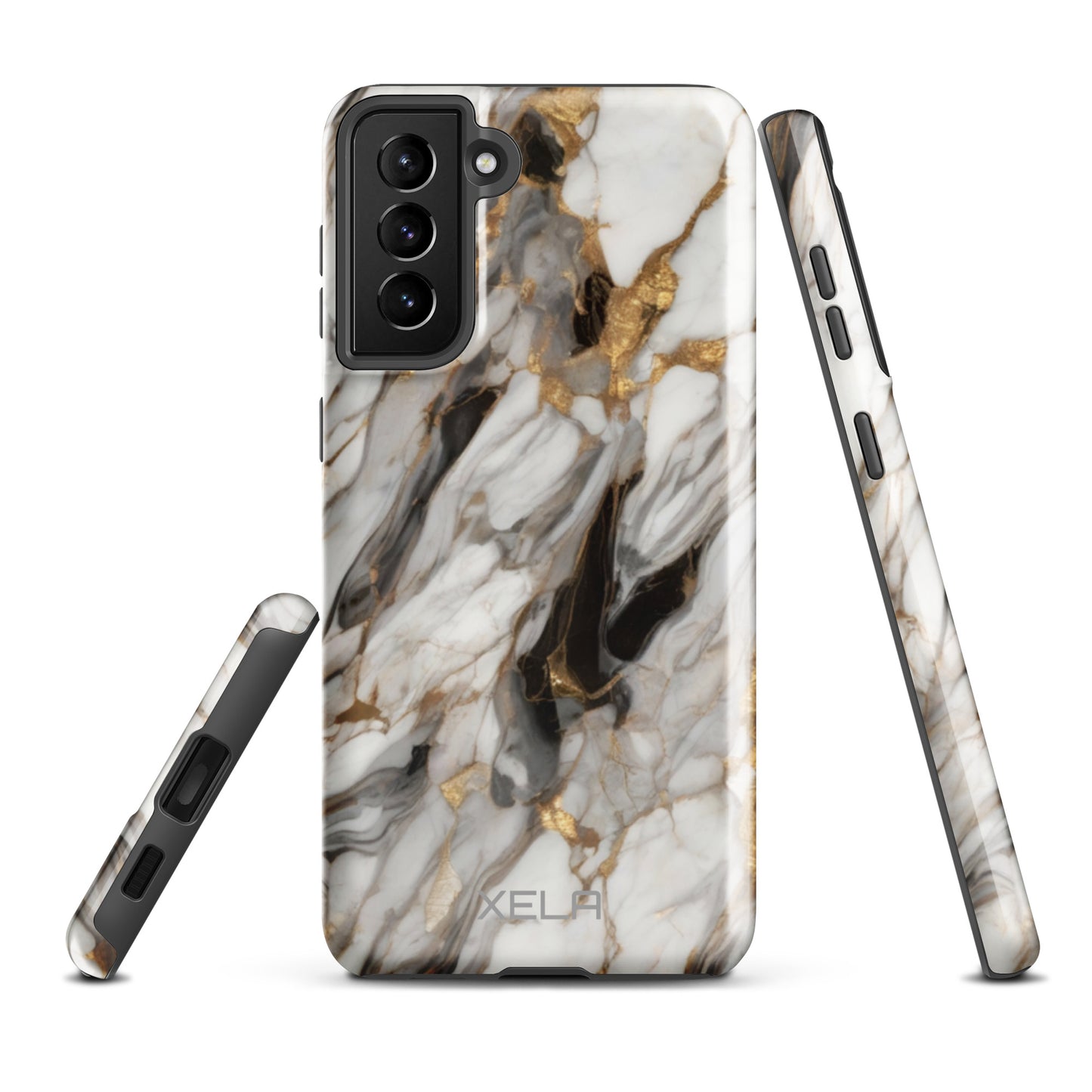 White Marble Tough case for Samsung®