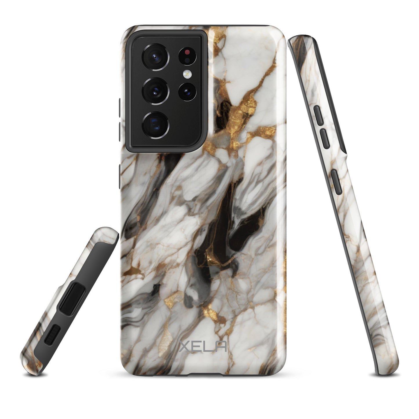 White Marble Tough case for Samsung®