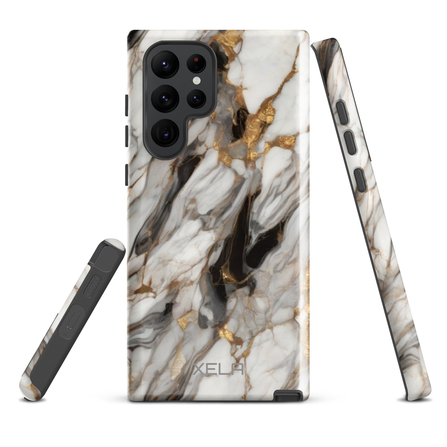 White Marble Tough case for Samsung®