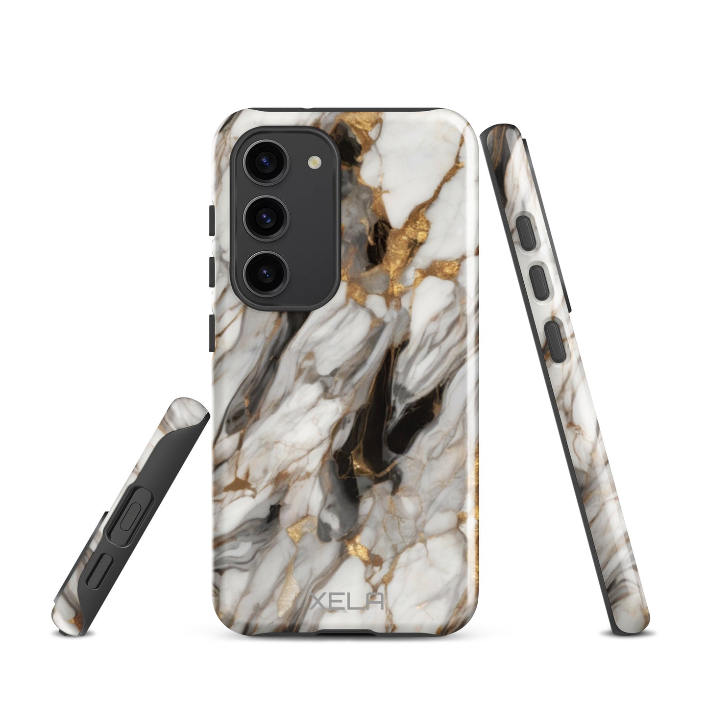 White Marble Tough case for Samsung®