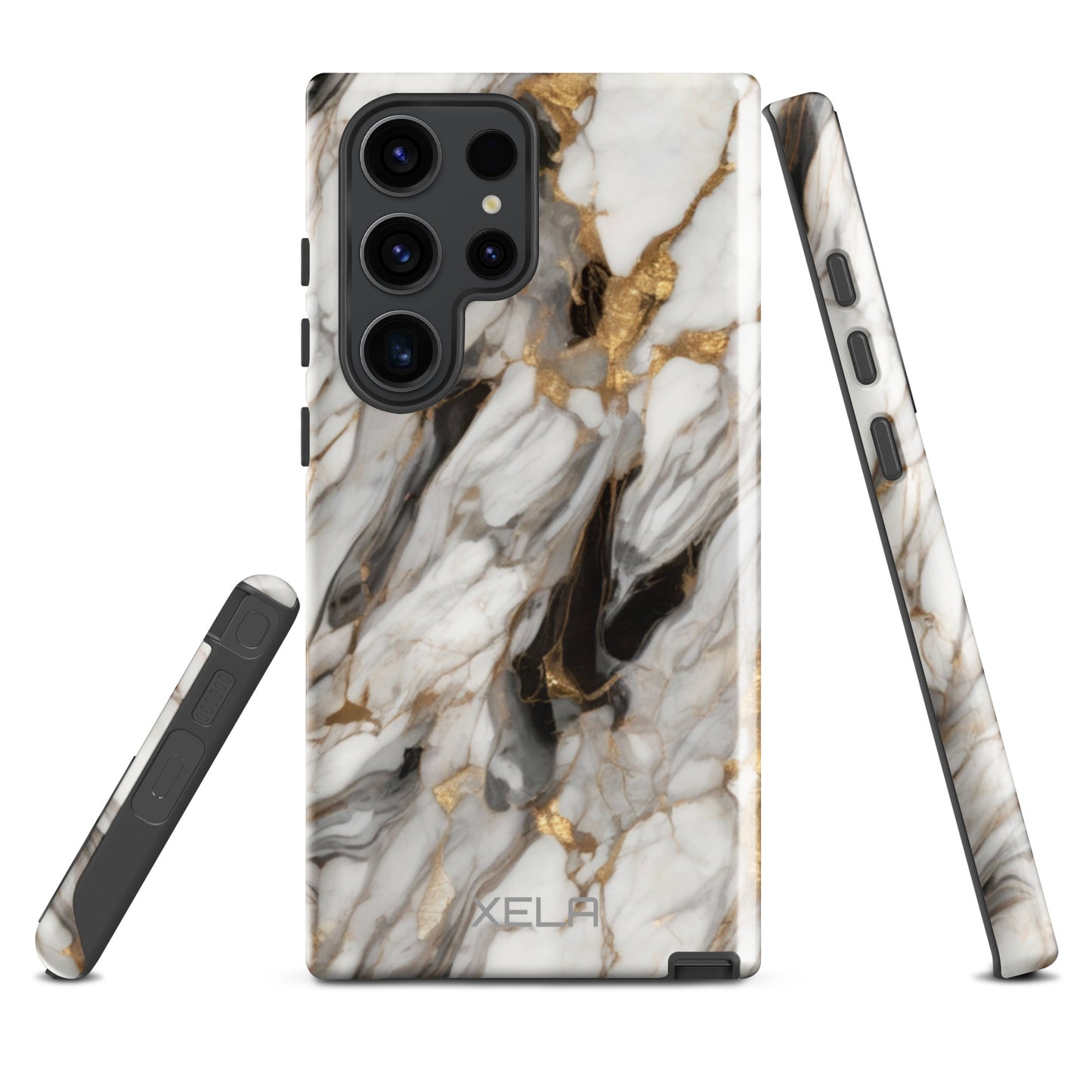 White Marble Tough case for Samsung®