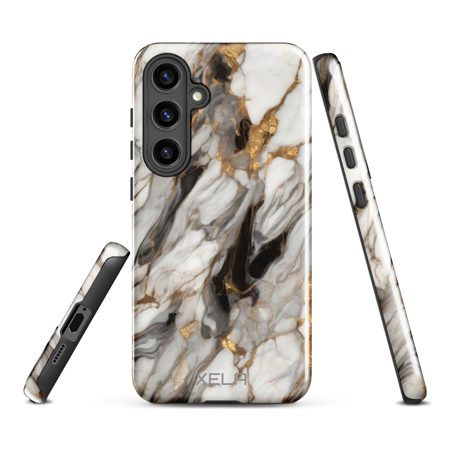 White Marble Tough case for Samsung®