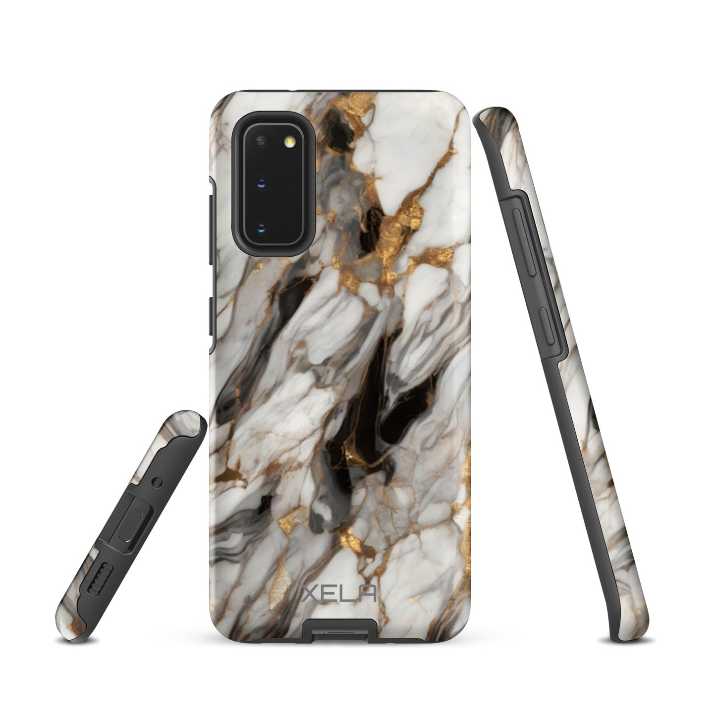 White Marble Tough case for Samsung®