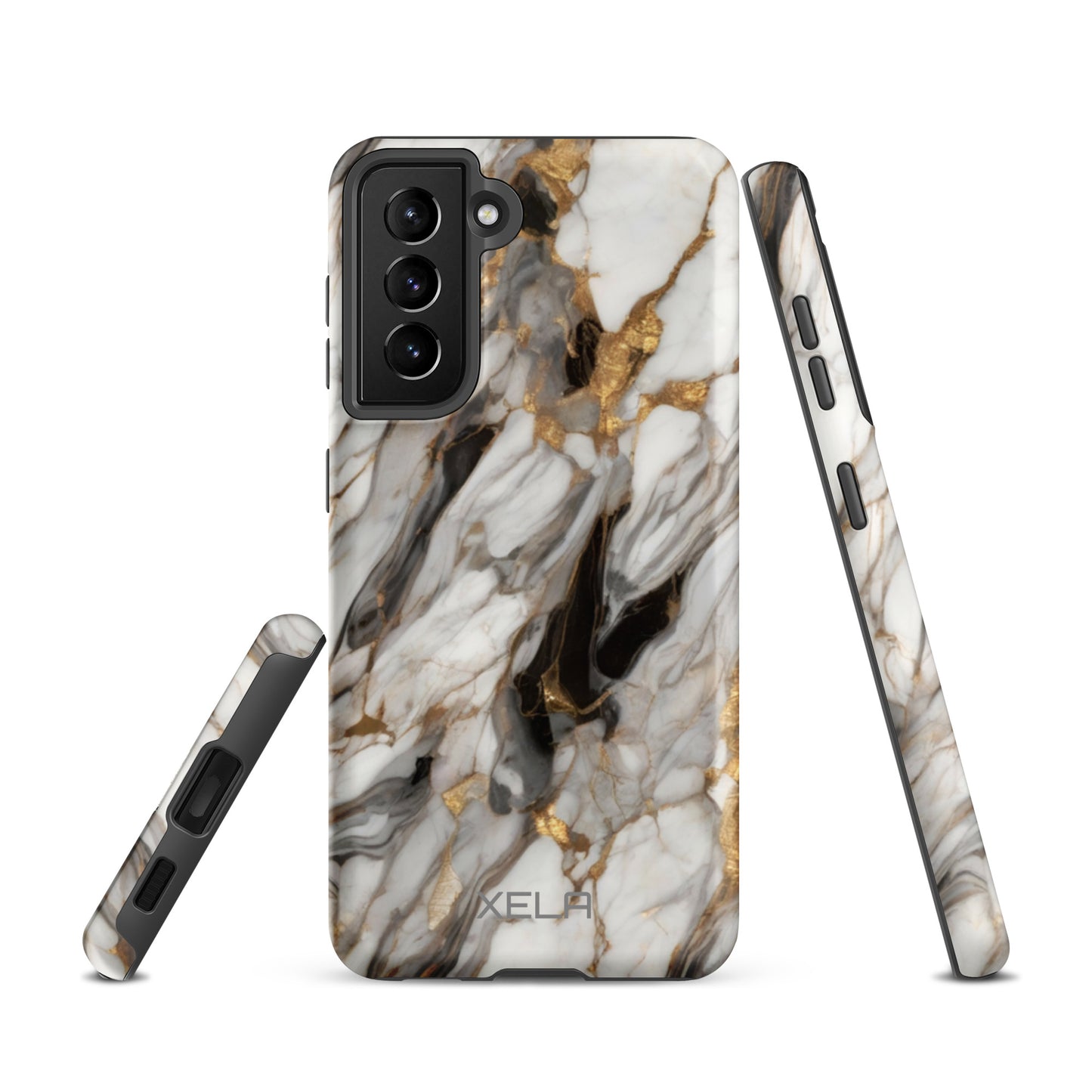 White Marble Tough case for Samsung®