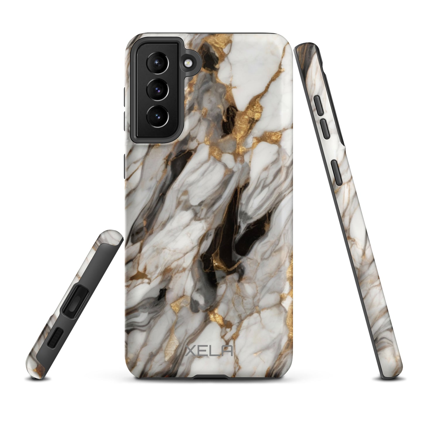 White Marble Tough case for Samsung®