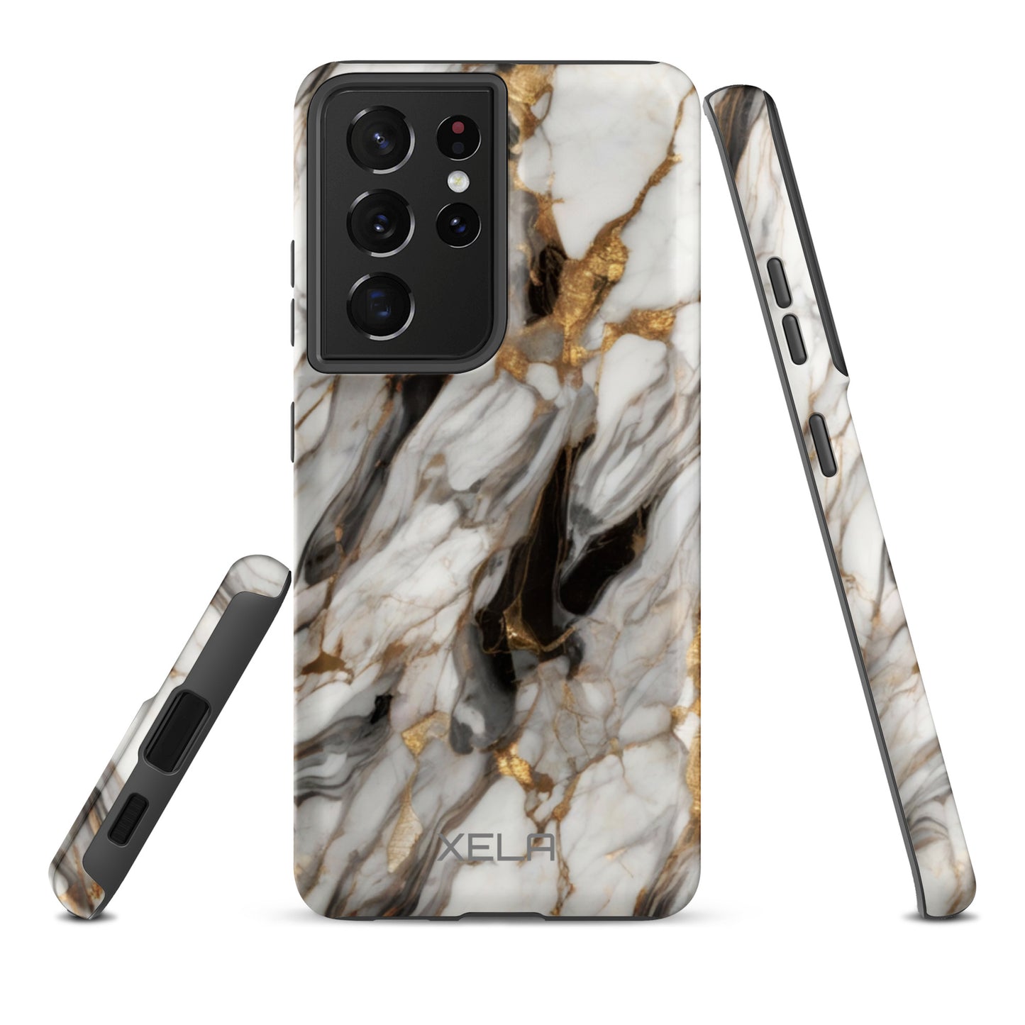 White Marble Tough case for Samsung®