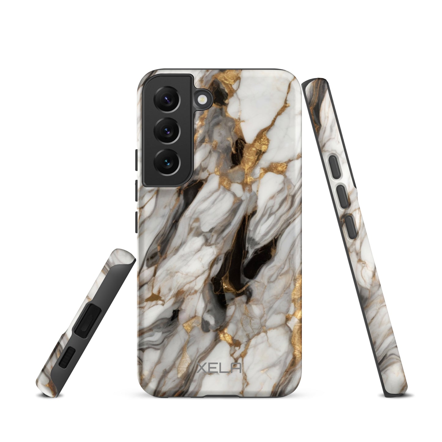 White Marble Tough case for Samsung®