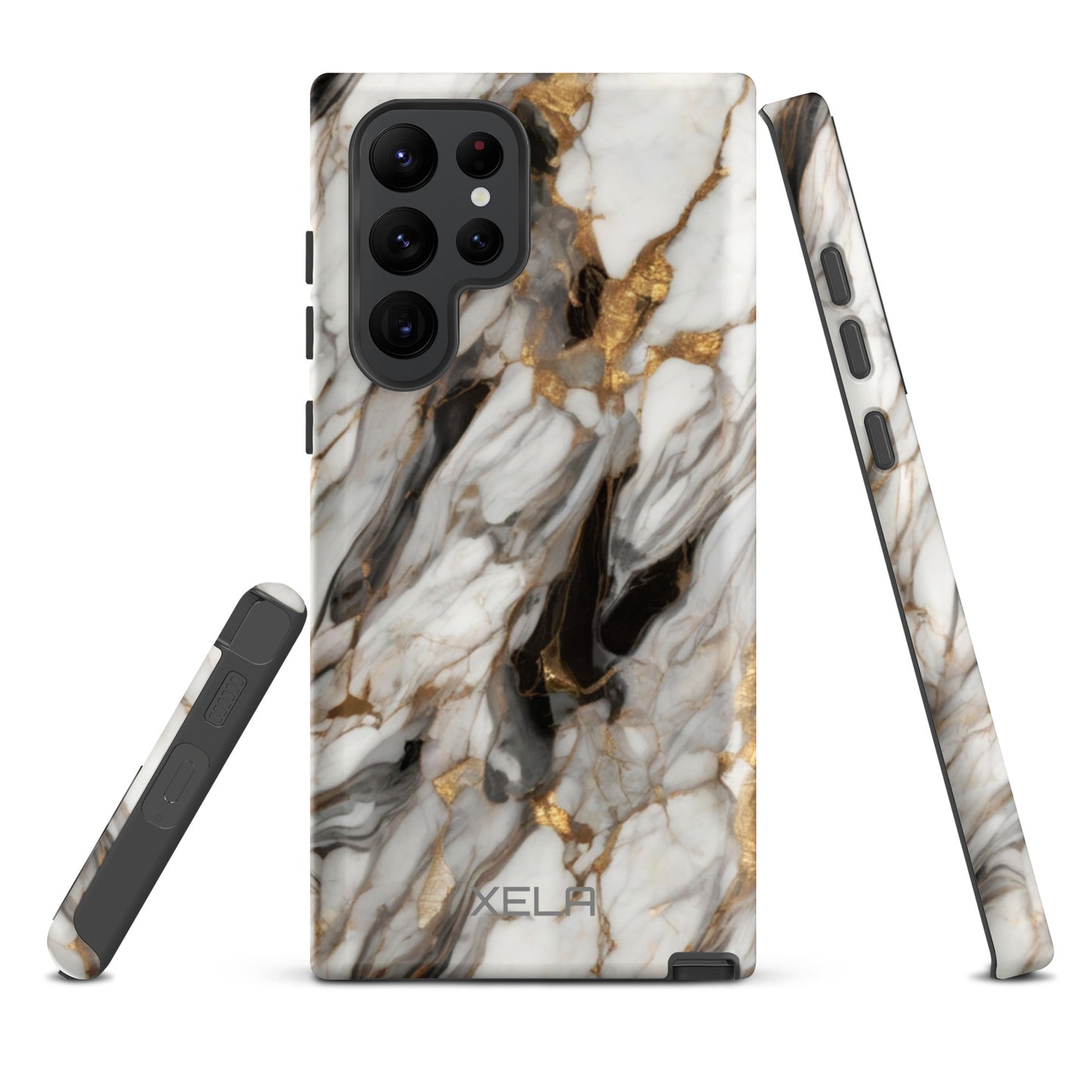 White Marble Tough case for Samsung®