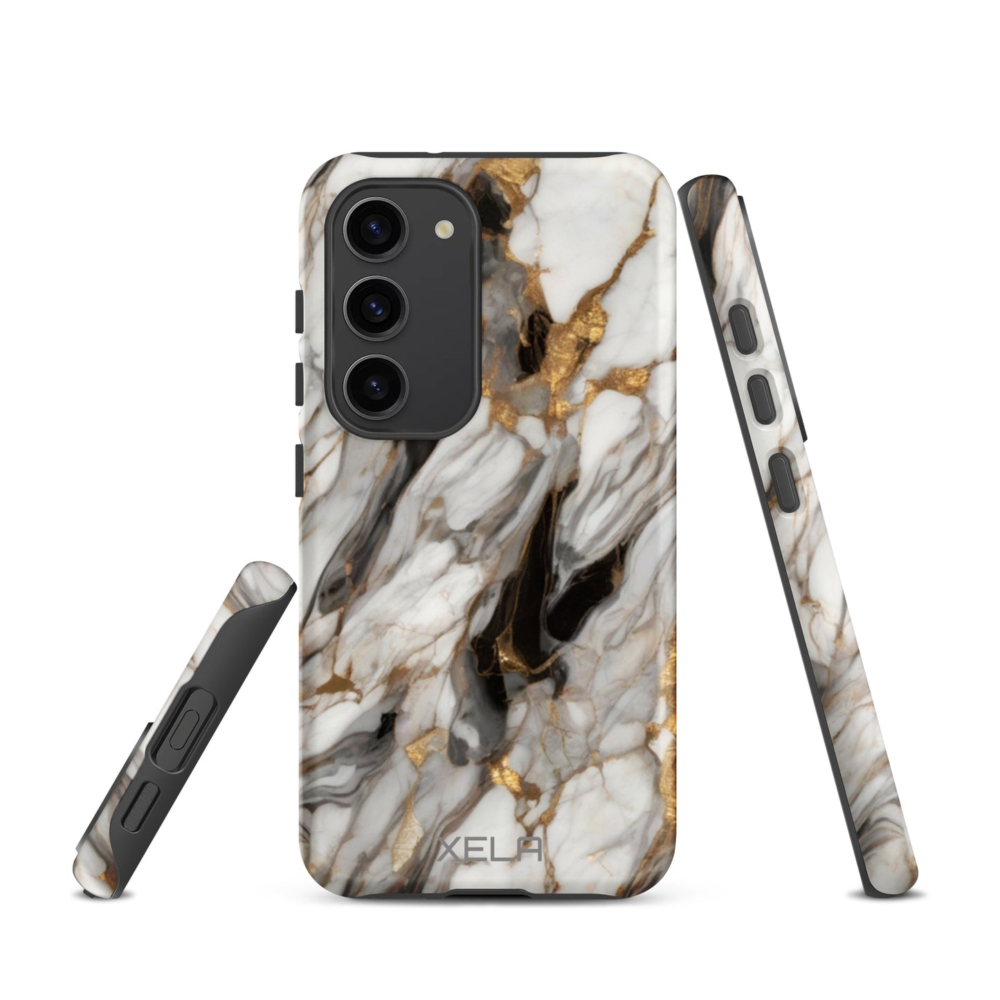 White Marble Tough case for Samsung®