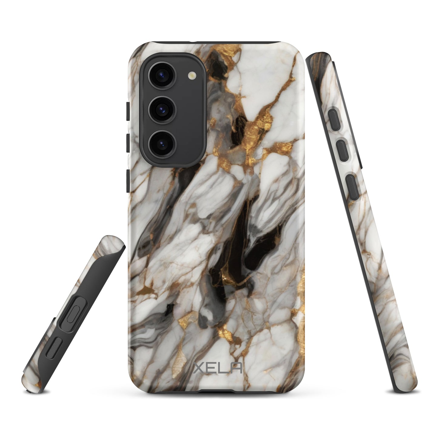 White Marble Tough case for Samsung®